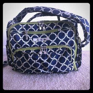 JuJuBe Royal Envy BFF diaper bag.